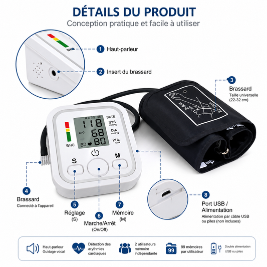 Electronic Blood Pressure Monitor Arm Style