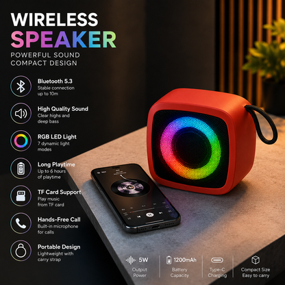 Mini Haut-Parleur Bluetooth RGB X-911