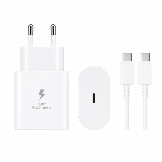 Chargeur Rapide 25W USB-C PD + Câble USB-C Inclus