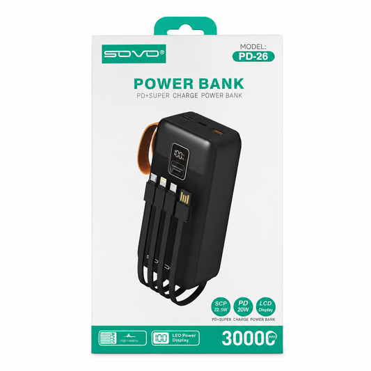 Power Bank SOVO 30000mAh