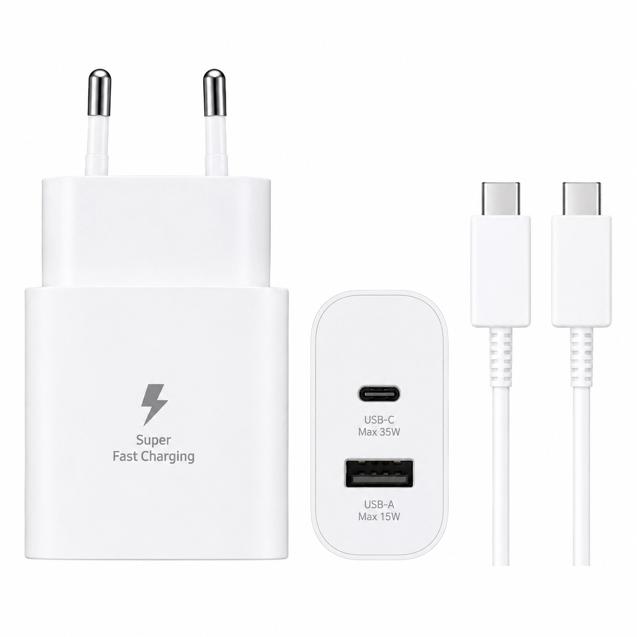 Chargeur Rapide 35W PD USB-C + USB-A
